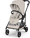 Cybex Passeggino MelioCarbon - Dune Grey - Super Leggero con Telaio in Carbonio Passeggini Leggeri