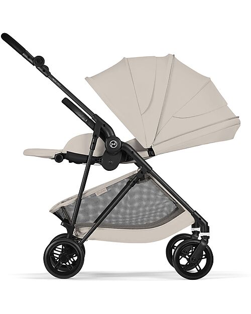 Cybex Passeggino MelioCarbon - Dune Grey - Super Leggero con Telaio in Carbonio Passeggini Leggeri