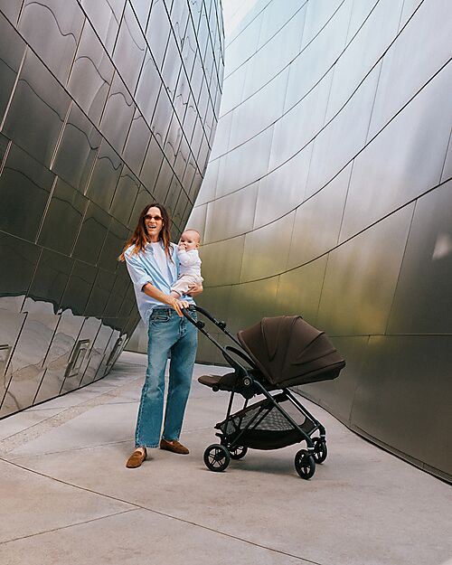 Cybex Passeggino MelioCarbon - Dune Grey - Super Leggero con Telaio in Carbonio Passeggini Leggeri