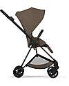 Cybex Passeggino Mios Duo Comfort - Telaio Matt Black + Seduta e Navicella Richiudibile Coconut Brown Pedane