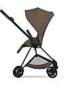 Cybex Passeggino Mios Duo Comfort - Telaio Matt Black + Seduta e Navicella Richiudibile Coconut Brown Pedane
