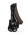 Cybex Passeggino Mios Duo Comfort - Telaio Matt Black + Seduta e Navicella Richiudibile Coconut Brown Pedane