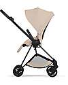 Cybex Passeggino Mios Duo Comfort - Telaio Matt Black + Seduta e Navicella Richiudibile Cozy Beige Pedane