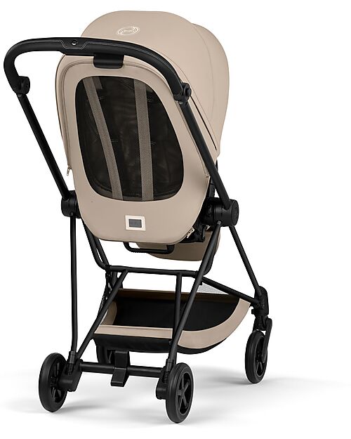Cybex Passeggino Mios Duo Comfort - Telaio Matt Black + Seduta e Navicella Richiudibile Cozy Beige Pedane