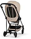 Cybex Passeggino Mios Duo Comfort - Telaio Matt Black + Seduta e Navicella Richiudibile Cozy Beige Pedane