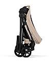 Cybex Passeggino Mios Duo Comfort - Telaio Matt Black + Seduta e Navicella Richiudibile Cozy Beige Pedane