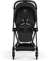 Cybex Passeggino Mios Duo Comfort - Telaio Matt Black + Seduta e Navicella Richiudibile Sepia Black Pedane