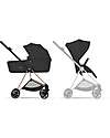 Cybex Passeggino Mios Duo Comfort - Telaio Rosegold + Seduta e Navicella Richiudibile Sepia Black Pedane