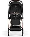 Cybex Passeggino Mios Duo Comfort - Telaio Rosegold + Seduta e Navicella Richiudibile Sepia Black Pedane