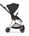 Cybex Passeggino Mios Duo Comfort - Telaio Rosegold + Seduta e Navicella Richiudibile Sepia Black Pedane