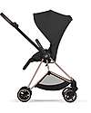 Cybex Passeggino Mios Duo Comfort - Telaio Rosegold + Seduta e Navicella Richiudibile Sepia Black Pedane