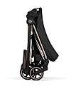 Cybex Passeggino Mios Duo Comfort - Telaio Rosegold + Seduta e Navicella Richiudibile Sepia Black Pedane