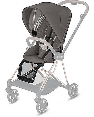 Cybex Passeggino Mios - Telaio Chrome Black e Seat Pack Soho Grey Passeggini Classici