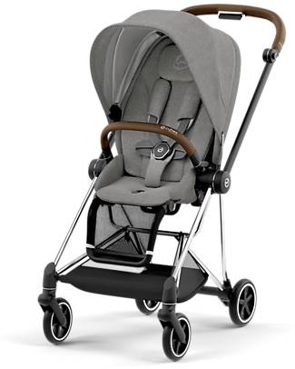 Cybex Passeggino Mios3 Platinum - Telaio Chrome Brown e Seduta Soho Grey Passeggini Classici