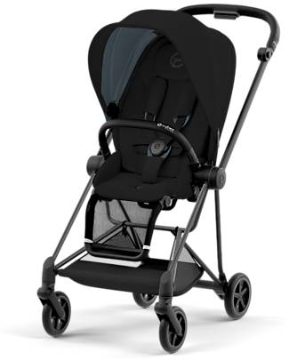 Cybex Passeggino Mios3 Platinum - Telaio Matt Black e Seduta Deep Black Passeggini Classici