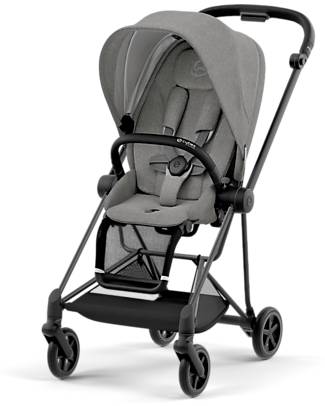 Cybex Passeggino Mios3 Platinum - Telaio Matt Black e Seduta Soho Grey Passeggini Classici