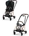 Cybex Passeggino Mios3 Platinum - Telaio Rose Gold e Seduta Deep Black Passeggini Classici