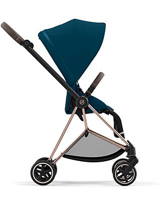 Cybex Passeggino Mios3 Platinum - Telaio Rose Gold e Seduta Mountain Blue Passeggini Classici