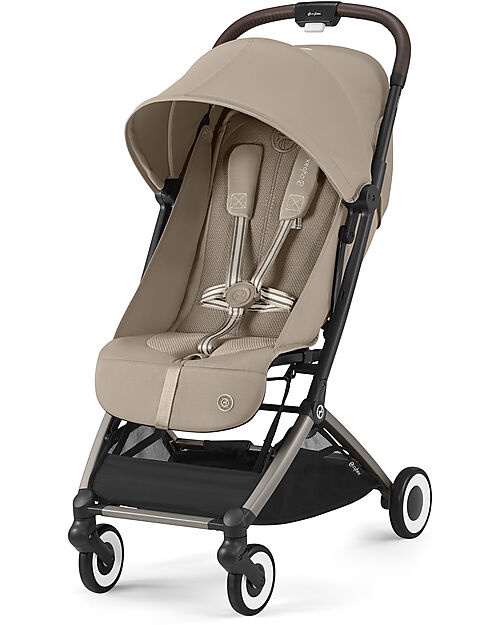 Cybex Passeggino Orfeo - Almond Beige - Con Dettaglio Telaio Taupe - Nuovo Modello Passeggini Leggeri