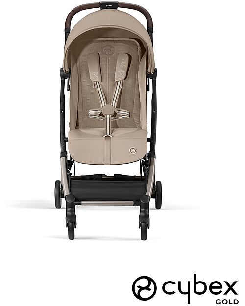 Cybex Passeggino Orfeo - Almond Beige - Con Dettaglio Telaio Taupe - Nuovo Modello Passeggini Leggeri