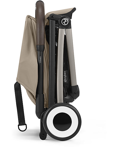 Cybex Passeggino Orfeo - Almond Beige - Con Dettaglio Telaio Taupe - Nuovo Modello Passeggini Leggeri