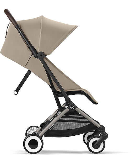 Cybex Passeggino Orfeo - Almond Beige - Con Dettaglio Telaio Taupe - Nuovo Modello Passeggini Leggeri