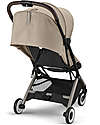 Cybex Passeggino Orfeo - Almond Beige - Con Dettaglio Telaio Taupe - Nuovo Modello Passeggini Leggeri