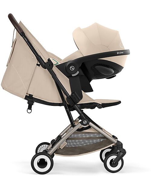 Cybex Passeggino Orfeo - Almond Beige - Telaio Taupe Passeggini Leggeri