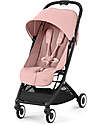 Cybex Passeggino Orfeo - Candy Pink -  Con Dettaglio Telaio Black Passeggini Leggeri