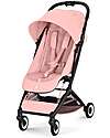 Cybex Passeggino Orfeo - Candy Pink - Telaio Nero Passeggini Leggeri