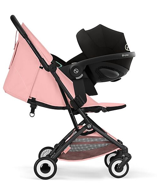 Cybex Passeggino Orfeo - Candy Pink - Telaio Nero Passeggini Leggeri
