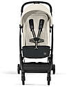 Cybex Passeggino Orfeo - Canvas White - Con Dettaglio Telaio Black - Nuovo Modello Passeggini Leggeri