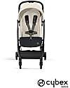 Cybex Passeggino Orfeo - Canvas White - Con Dettaglio Telaio Black - Nuovo Modello Passeggini Leggeri