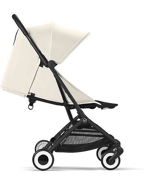 Cybex Passeggino Orfeo - Canvas White - Con Dettaglio Telaio Black - Nuovo Modello Passeggini Leggeri