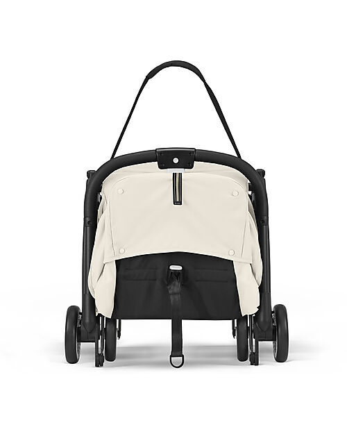 Cybex Passeggino Orfeo - Canvas White - Con Dettaglio Telaio Black - Nuovo Modello Passeggini Leggeri