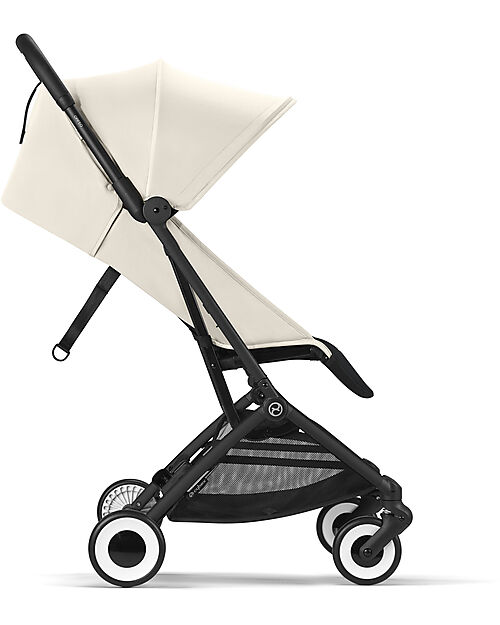 Cybex Passeggino Orfeo - Canvas White - Con Dettaglio Telaio Black - Nuovo Modello Passeggini Leggeri