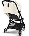 Cybex Passeggino Orfeo - Canvas White - Con Dettaglio Telaio Black - Nuovo Modello Passeggini Leggeri