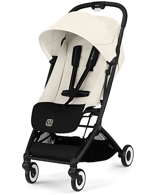 Cybex Passeggino Orfeo - Canvas White - Con Dettaglio Telaio Black Passeggini Leggeri