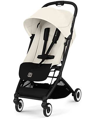 Cybex Passeggino Orfeo - Canvas White - Con Dettaglio Telaio Black Passeggini Leggeri
