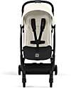 Cybex Passeggino Orfeo - Canvas White - Con Dettaglio Telaio Black Passeggini Leggeri