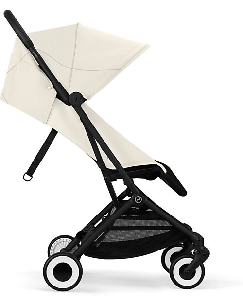 Cybex Passeggino Orfeo - Canvas White - Con Dettaglio Telaio Black Passeggini Leggeri