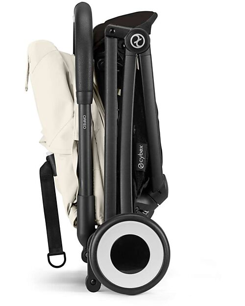 Cybex Passeggino Orfeo - Canvas White - Con Dettaglio Telaio Black Passeggini Leggeri
