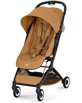 Cybex Passeggino Orfeo - Cinnamon Yellow - Telaio Nero Passeggini Leggeri