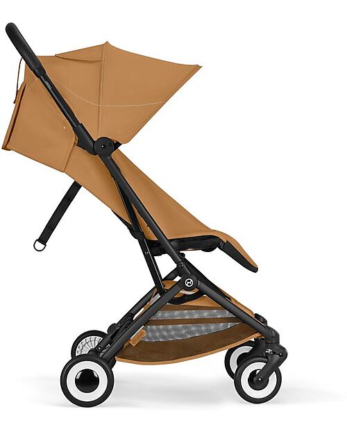Cybex Passeggino Orfeo - Cinnamon Yellow - Telaio Nero Passeggini Leggeri