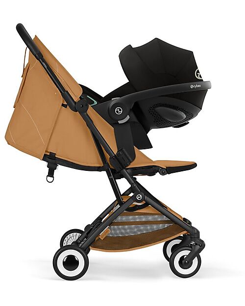 Cybex Passeggino Orfeo - Cinnamon Yellow - Telaio Nero Passeggini Leggeri
