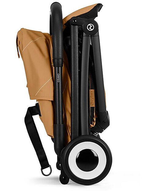 Cybex Passeggino Orfeo - Cinnamon Yellow - Telaio Nero Passeggini Leggeri