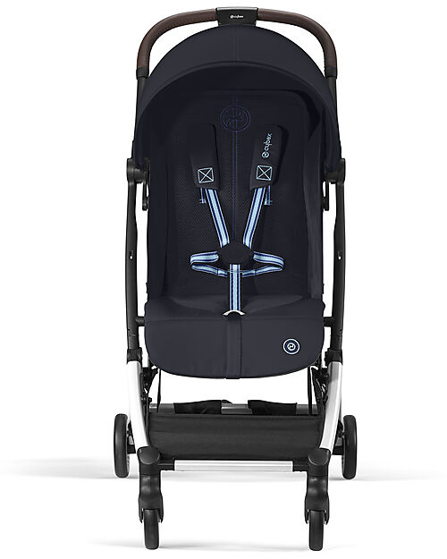 Cybex Passeggino Orfeo - Dark Blue - Con Dettaglio Telaio Silver - Nuovo Modello Passeggini Leggeri