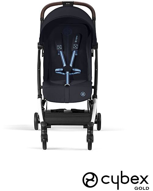 Cybex Passeggino Orfeo - Dark Blue - Con Dettaglio Telaio Silver - Nuovo Modello Passeggini Leggeri