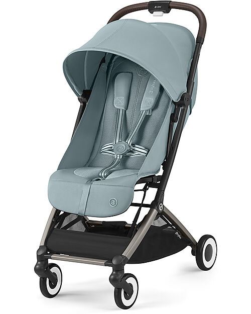 Cybex Passeggino Orfeo - Stormy Blue - Con Dettaglio Telaio Taupe - Nuovo Modello Passeggini Leggeri