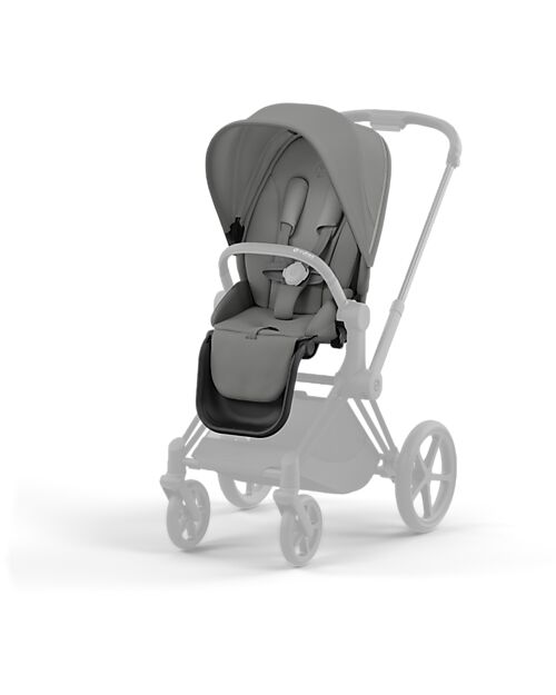 Cybex Passeggino Priam4 - Telaio Passeggino Chrome Black con Seat Pack Mirage Grey Passeggini Classici